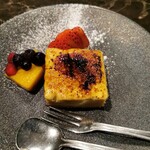 鉄板焼さざん - デザートのカタラーナ