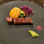 鉄板焼さざん - A5黒毛和牛のサーロイン