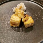 鉄板焼さざん - 中トロガーリックステーキ