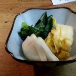 天ぷら 中山 - 自家製のお新香