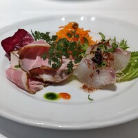 トラットリア トペ - 前菜３品盛り合わせ