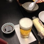 Sazanka Tei - さざんか亭 本店の宴会料理の飲み放題ビール（12.12）