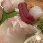 割烹 縮 - お刺身盛り合わせ