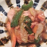 鹿屋アスリート食堂 - 鶏とアーモンドの中華炒め