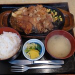 Mame - チキンステーキ定食全貌