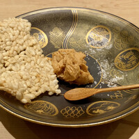 紀尾井町 三谷 - あん肝アイス 酢飯のおこげ