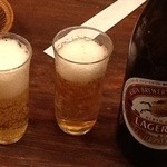 肴家 まこと - ビールはラガー