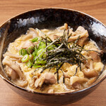 炭火と笑いの台所 とりすけ 難波本店 - ほっこりする鶏雑炊