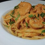 trattoria MACCHERONI - 海老トマトクリームのリングイネ