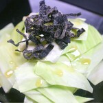 Cabbage with salted kelp