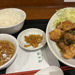 福満園 - 油淋鶏定食（880円）