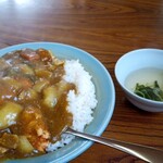 Happouen - ザンギカレー丼800円。