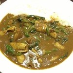 カレーハウス CoCo壱番屋 - もつビーフカレー+ホウレンソウ