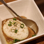 餃子とスパークリング バブルス - みそたまご