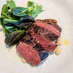 La Brianza - サカエヤ手当て十勝若牛フィレ炭火焼き。焼き香ばしくやわらか味わい濃く、塩味ちょうど良いし、食べ進めるほどに名残惜しくてたまらなくなります(;_;