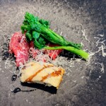 La Brianza - フォアグラフランブレザオラ菜の花。菜の花、春ですね〜(*^^*)