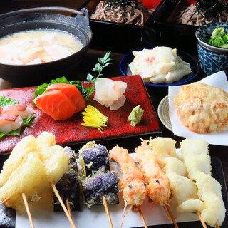 120分飲放題付魚椿の料理を愉しむお手軽宴会コース3000円