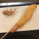 串揚げ タケナカ - エビも下味ついてて超美味しい