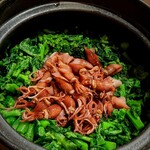 茜坂大沼 - 蛍烏賊と菜の花の土鍋ご飯