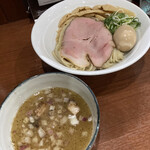 麺処 うきとみ - 塩つけめん　味玉、メンマTP