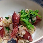 茜坂大沼 - 春です。やっぱり大沼さんの炊きこみご飯は特別美味しい。お蕎麦も美味しいけれど、ご飯も食べずにいられない。