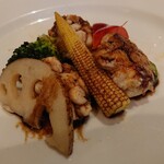 アチェーロ - 12/18　お魚料理（本日の市場からのおまかせお魚料理は鱈白子のムニエルでした）