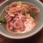 松乃井 - 玄米うどんの取り分け