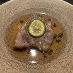 北海道焼肉 北うし - びえい和牛サーロイン　出汁しゃぶ