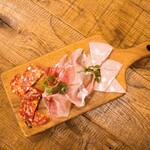 Assortment of 3 types of Italian ham