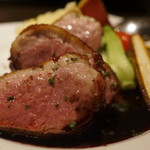 クロッキオ - 滝川合鴨ロースト、赤ワインとフランボワーズソース