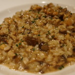 クロッキオ - あべ鶏とポルチーニ、フォアグラバターのリゾットトリュフ風味