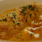 クロッキオ - ゆりねとカニのクリームソースクレープグラタンアメリケーヌソース