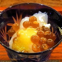 徳うち山 - イクラ、帆立、紅白なますのアップ