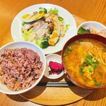 chano-ma 西宮ガーデンズ - 豚肉の金山寺味噌焼きサラダ定食
