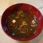 味処 叶 - 豆腐の味噌汁