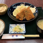 笑夢 - 本日のランチ　メインは鯖のフライ