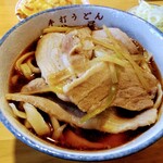 手打うどん 松屋 - 手打うどん 松屋　肉南蛮700円　最初はこんな感じ