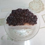 甘党ゆかり - 氷金時断層(真上)