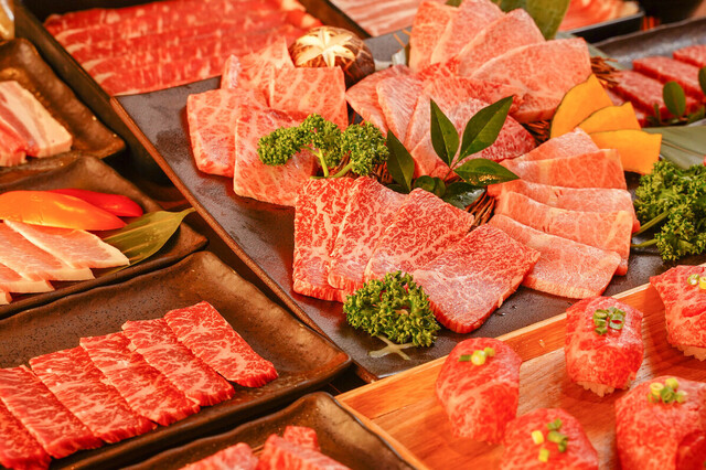 新橋 炭火焼き黒毛和牛 最大129種食べ放題 焼肉 天龍のご予約 - 内幸町