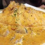 カフェレストラン ホット・ベリー - ホタテとズワイガニソースのオムライス