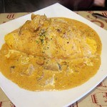 カフェレストラン ホット・ベリー - ホタテとズワイガニソースのオムライス