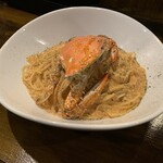 MILLE FIORI - 渡り蟹のトマトクリームソース　スパゲティ（大盛り）