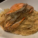 MILLE FIORI - 渡り蟹のトマトクリームソース　スパゲティ（大盛り）