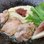 極楽うどん TKU - 南高梅鶏塩大阪つけ麺