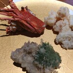 Japanese Restaurant KINZA - 伊勢海老とマイタケの天婦羅