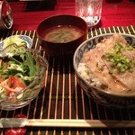 粋仙 - 黒豚重ね丼