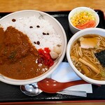 お食事ハウス　あゆとく - スリランカ風チキンカレー&ミニらーめんセット