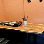 なまらむーちょ - いつものテーブル席