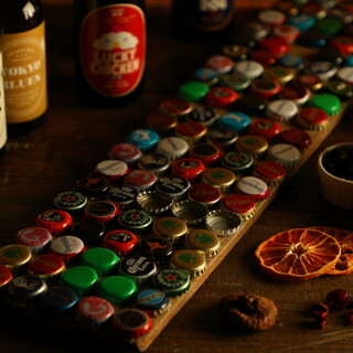 料理と楽しむ！約60種の世界各国のクラフトビールが自慢♪