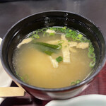 Ryoushi mura - 天刺定食　味噌汁